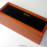 メイプル材5本用topガラス　時計ケース