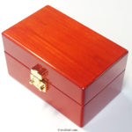 メイプル材3本用時計ケース　金色LOCK