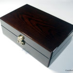 ブラウンLOCK　オーク材時計ケース　10本用