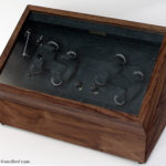 ワインディングマシン10本用　ウォールナット材オイル仕上げ