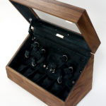 ワインディングマシン　ウォールナット材オイル仕上げ　10本用