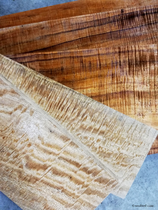 コア材とマンゴー材