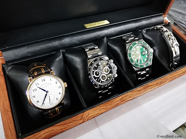時計ケースとランゲゾーネ、デイトナなど