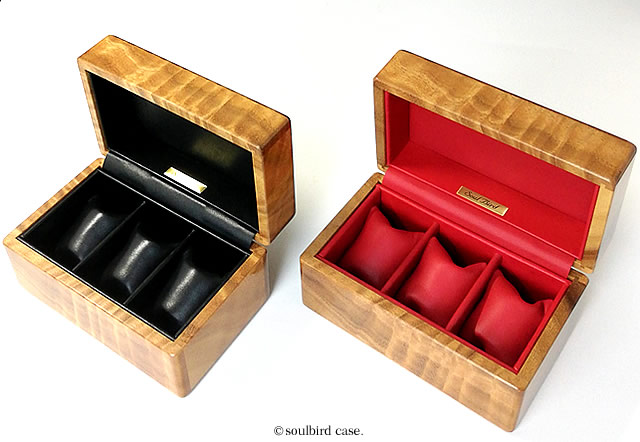 モンキーポッド杢　3本用時計ケース