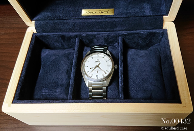 ヒノキ材3本用時計ケース