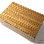 時計ケースゼブラウッド材10本用　天板