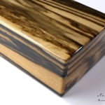 時計ケース黒柿材10本用1726　右面