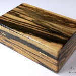 時計ケース黒柿材10本用1726　背面