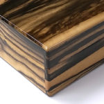 時計ケース黒柿材10本用1726　左面