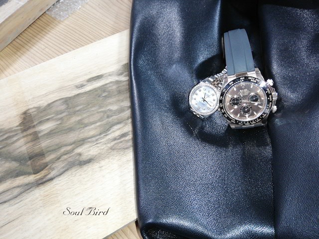 黒柿材とロレックス