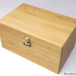 オーク材オイル仕上げ時計ケース