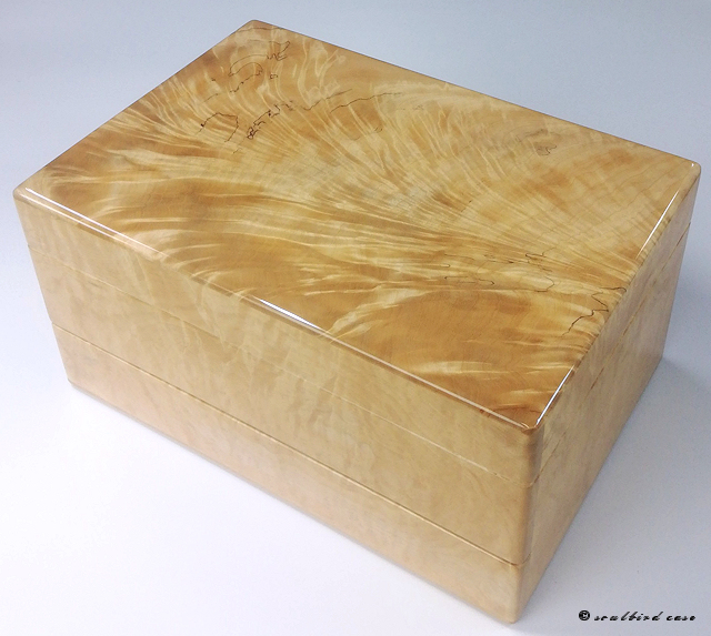 トチ杢時計ケース