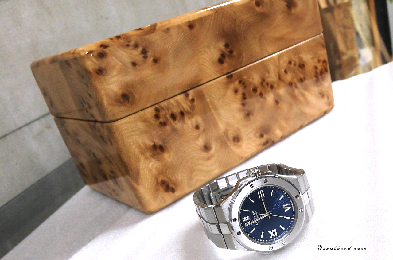 ニレケヤキ材3本用時計ケース