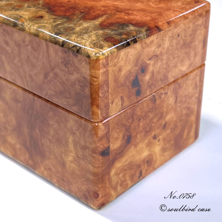 右面　花梨バール1本用時計ケース