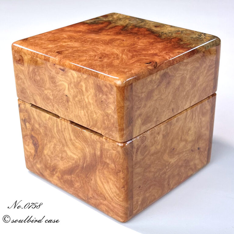 背面　花梨バール1本用時計ケース