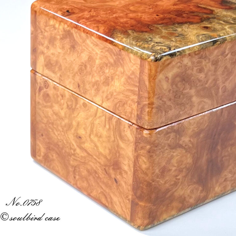 左面　花梨バール1本用時計ケース