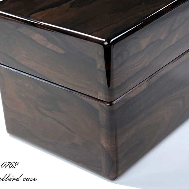 左面　シャム柿1本用時計ケース