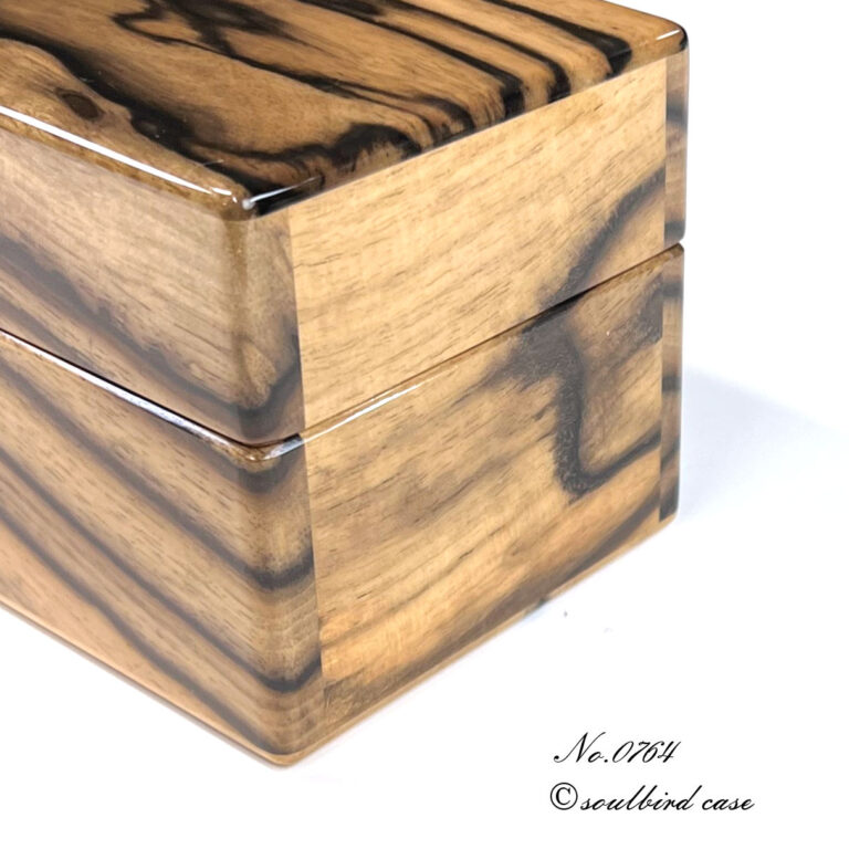 右面　黒柿1本用時計ケース