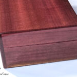 no.1763　パープルハート10本用時計ケース　右面