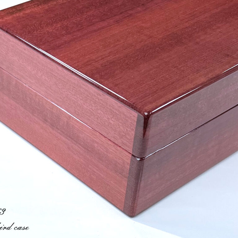 no.1763　パープルハート10本用時計ケース　左面