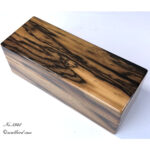 no.5948黒柿５本用時計ケース　天板