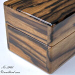 no.5948黒柿５本用時計ケース　左面