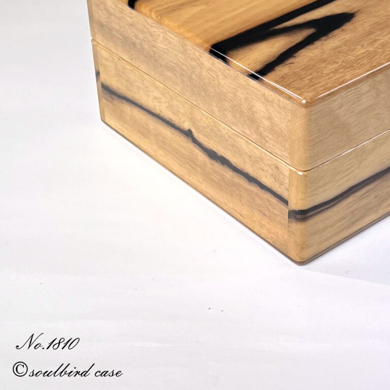 左面　黒柿　高級時計ケース　10本用時計ケース
