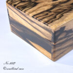 左面　黒柿材10本用時計ケース