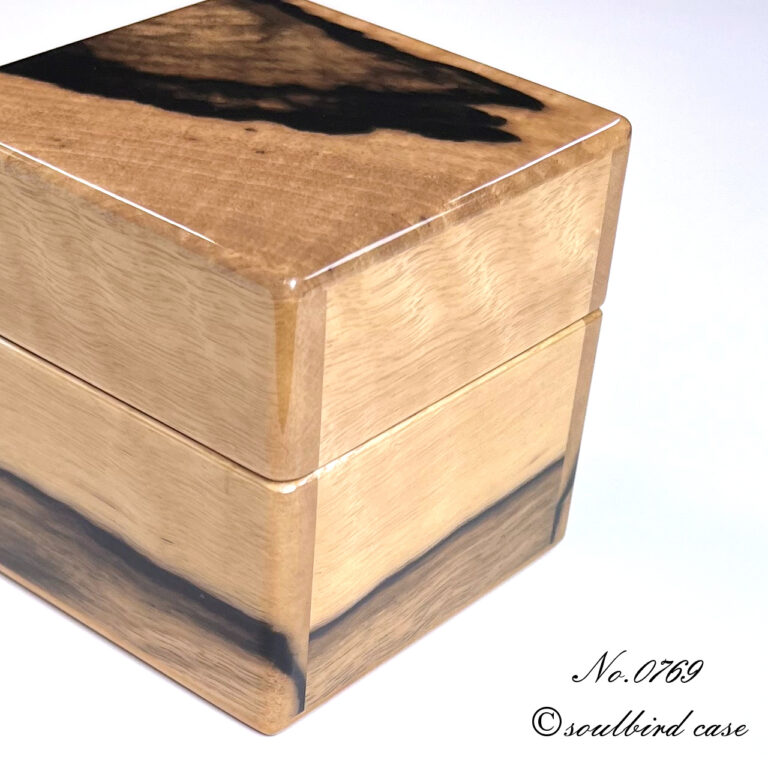 黒柿1本用時計ケース　右面