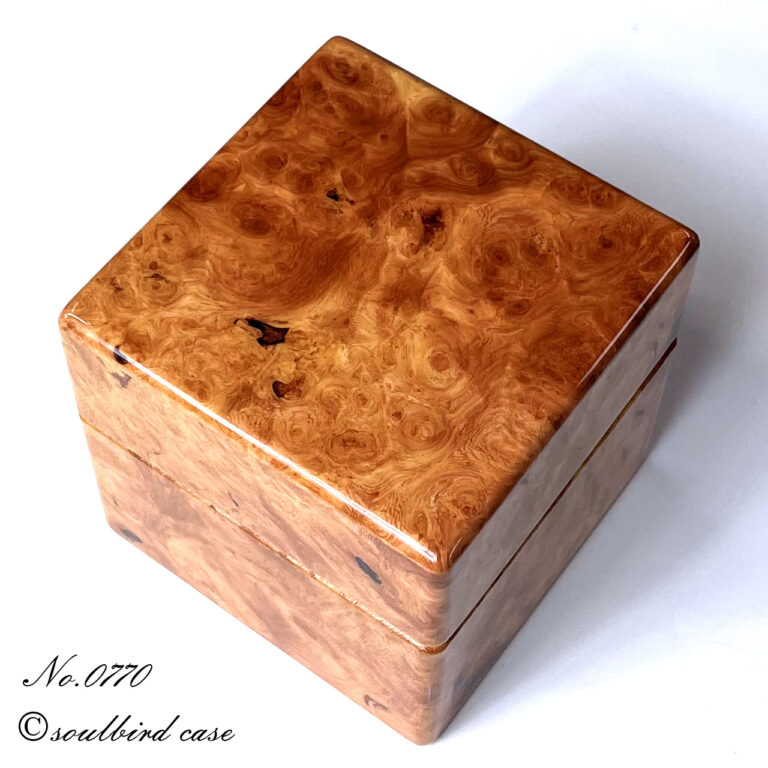 花梨（カリン）バール1本用時計ケース　天板