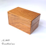 no.3473　前面　ケヤキ3本用時計ケース