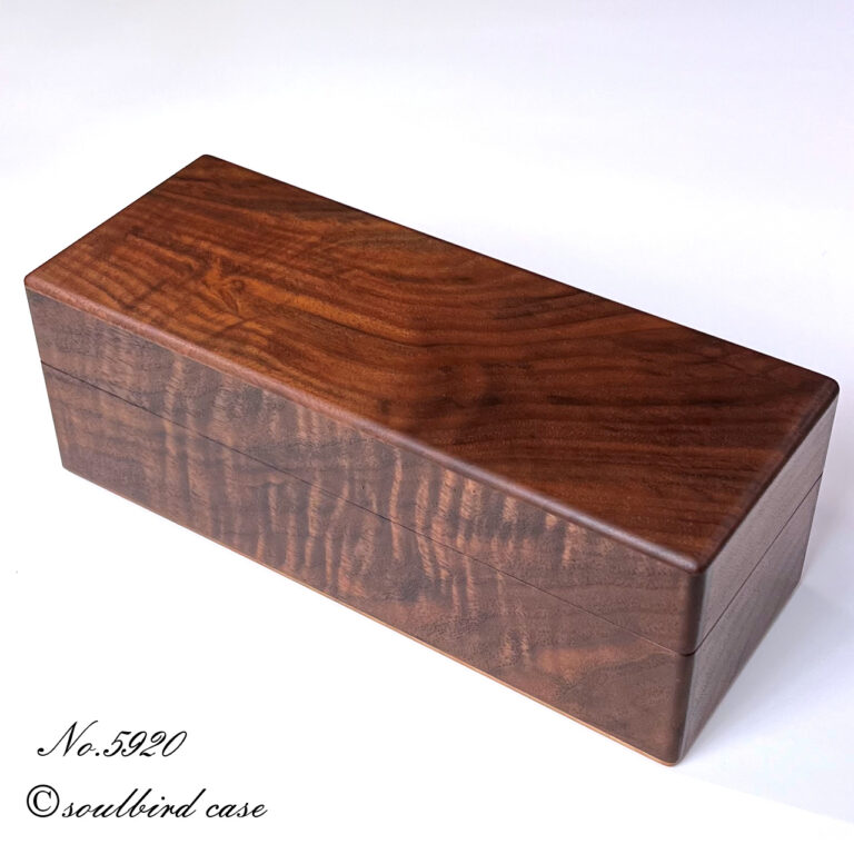 no.5920　ブラックウォールナットオイル仕上げ　5本用時計ケース