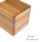 右面　カメルーンゼブラウッド1本用時計ケース