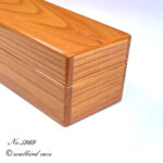 no.5969　右面　ケヤキ５本用時計ケース