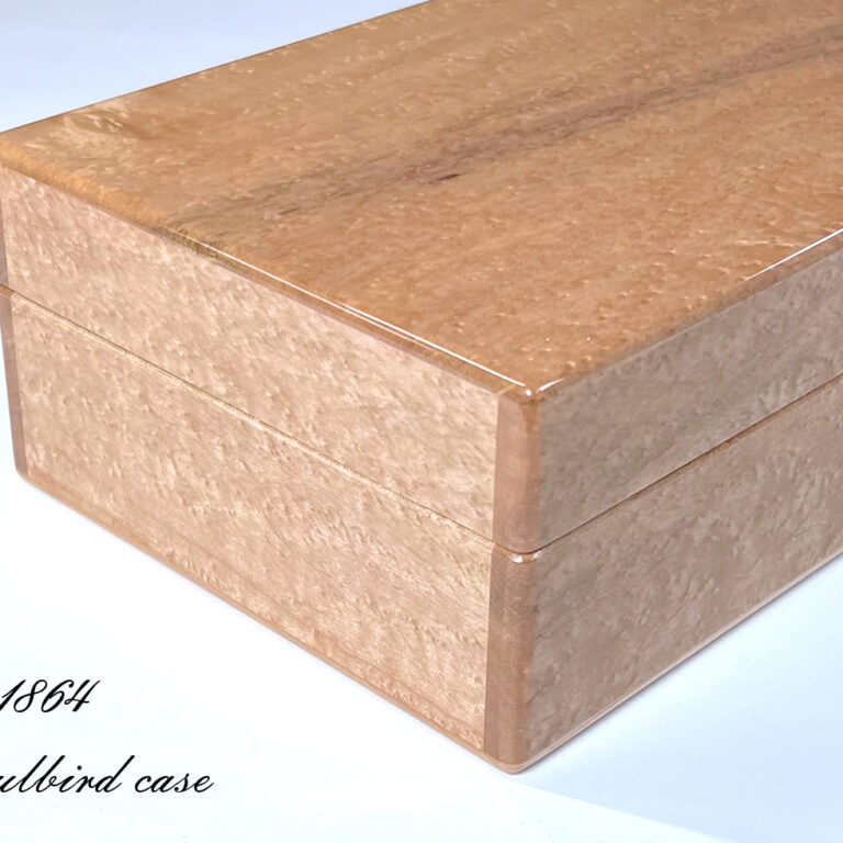 バーズアイメイプル10本用時計ケース　左面