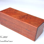 ブビンガ5本用時計ケース　no.5935　背面