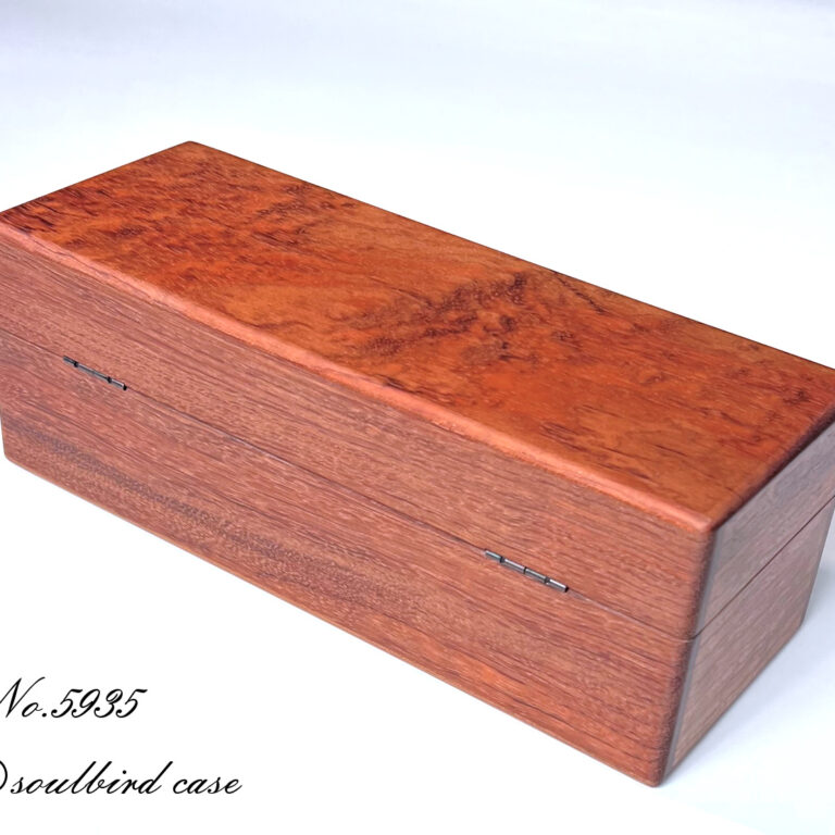 ブビンガ5本用時計ケース　no.5935　背面