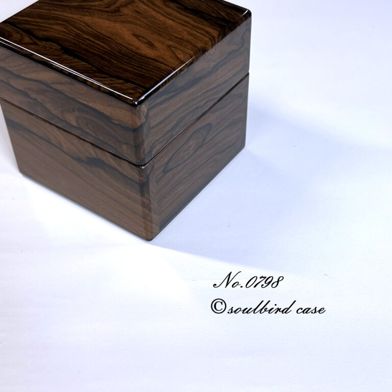 右面　シャム柿1本用時計ケース