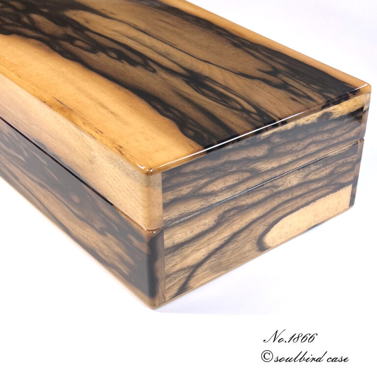 右面　黒柿材10本用時計ケース