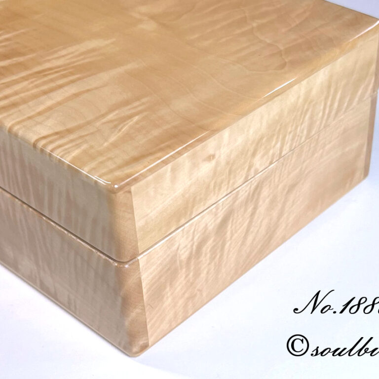 右面　トチ杢　10本用時計ケース