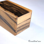 右面　天板　黒柿3本用時計ケース