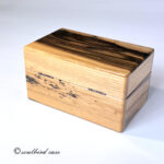 背面　黒柿3本用時計ケース