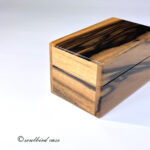 左面　黒柿3本用時計ケース