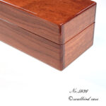 右面　ブビンガ5本用時計ケース鏡面仕上げ