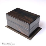 縞黒檀3本用鏡面仕上げ時計ケース