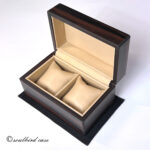 縞黒檀3本用オイル仕上げ時計ケース