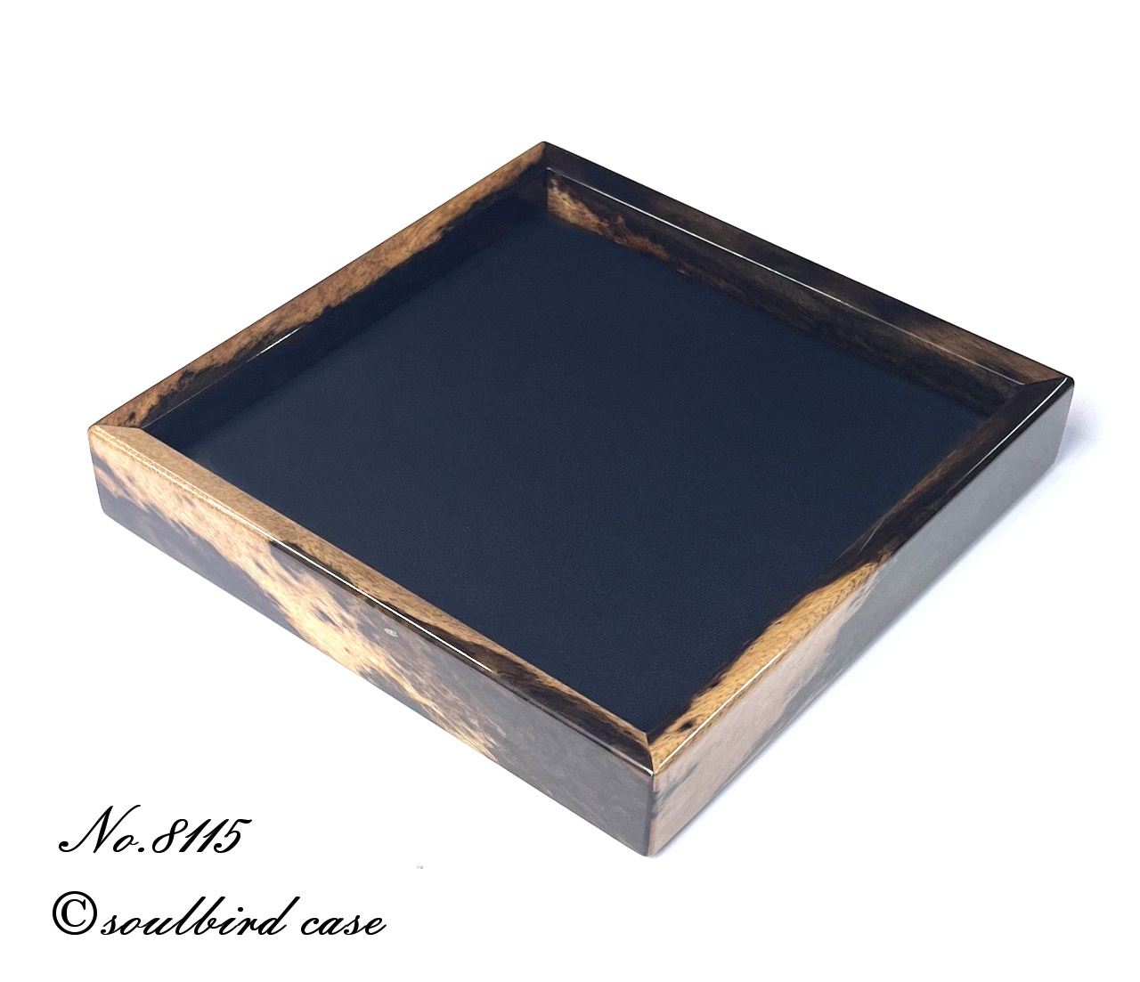 黒柿時計トレー