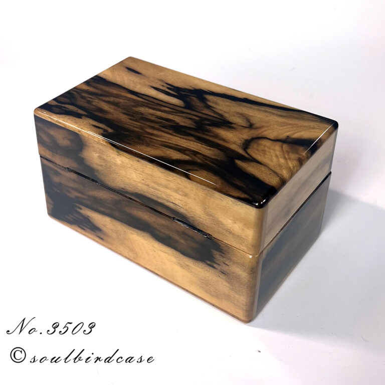 No.3503　黒柿3本用時計ケース