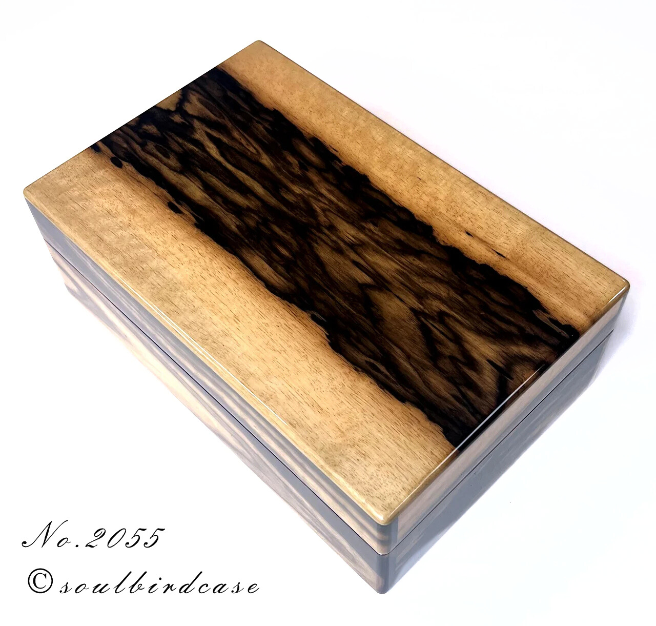 No.2055　 黒柿 　10本用時計ケース
