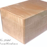 No.2068カーリーメイプル引出付き左面